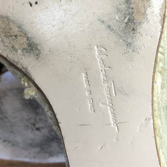 Salvatore Ferragamo Tie-Up Espadrilles Wedges - Picture 8 of 9